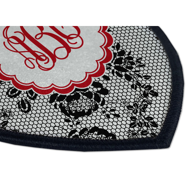 Black Lace Iron on Shield 3 Detail
