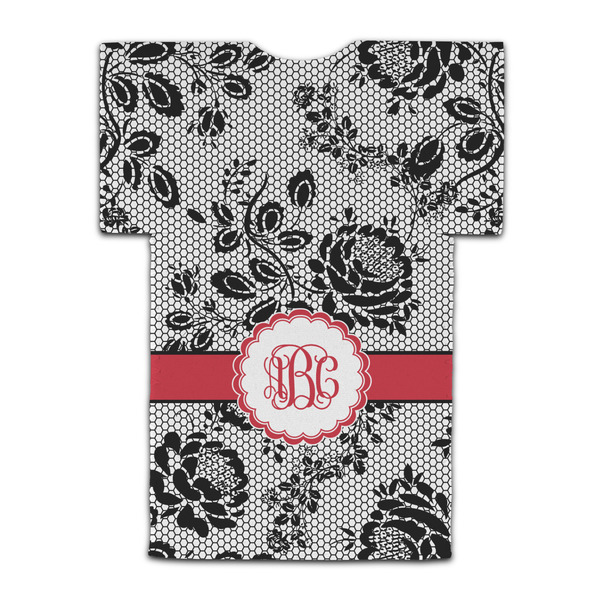 Black Lace Jersey Bottle Cooler - BACK (flat)