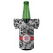 Black Lace Jersey Bottle Cooler - FRONT (on bottle)