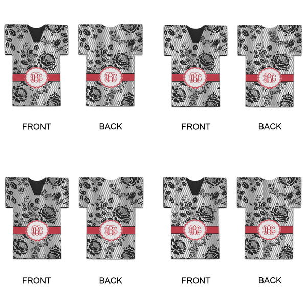 Black Lace Jersey Bottle Cooler - Set of 4 - APPROVAL