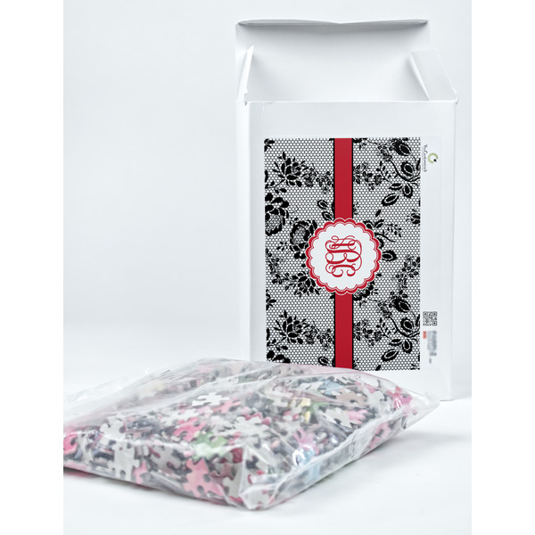 Black Lace Jigsaw Puzzle 1014 Piece - Box