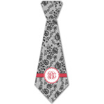Black Lace Iron On Tie - 4 Sizes w/ Monogram