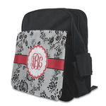 Black Lace Preschool Backpack (Personalized)