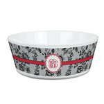 Black Lace Kid's Bowl (Personalized)