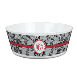 Black Lace Kid's Bowl (Personalized)