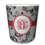 Black Lace Plastic Tumbler 6oz (Personalized)