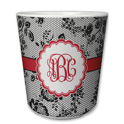 Black Lace Plastic Tumbler 6oz (Personalized)