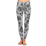 Black Lace Ladies Leggings - 2X-Large
