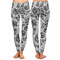 Black Lace Ladies Leggings - Front and Back