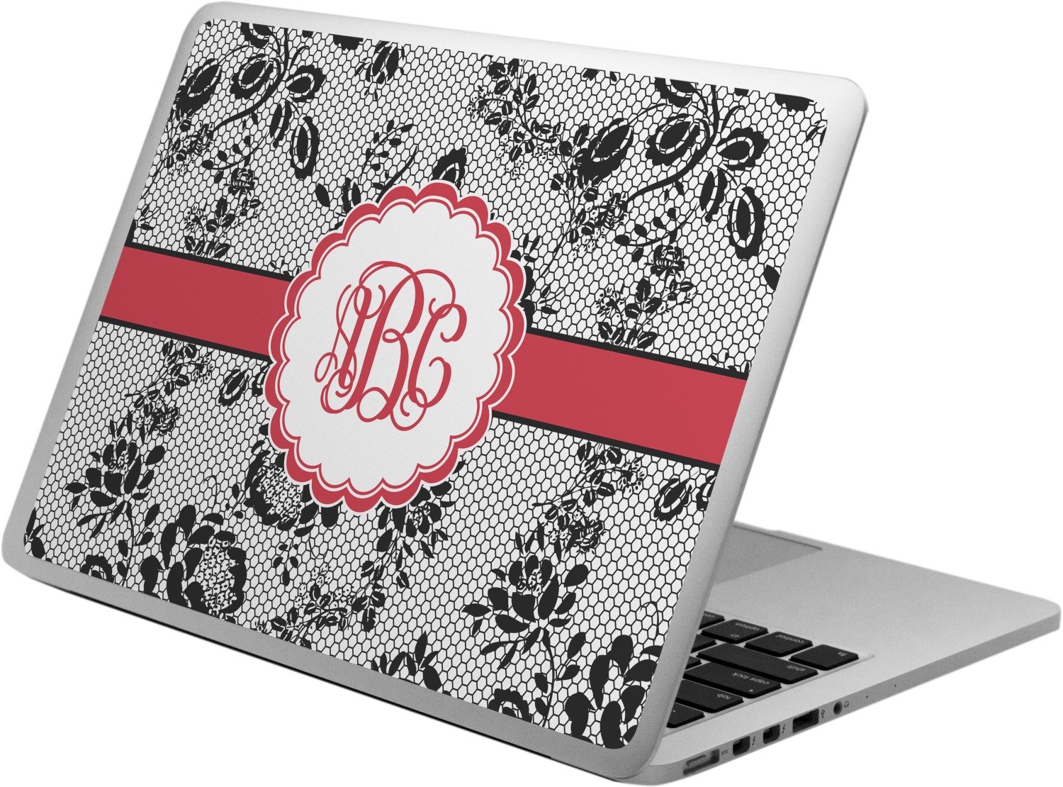 Black Lace Laptop Skin Custom Sized (Personalized) YouCustomizeIt