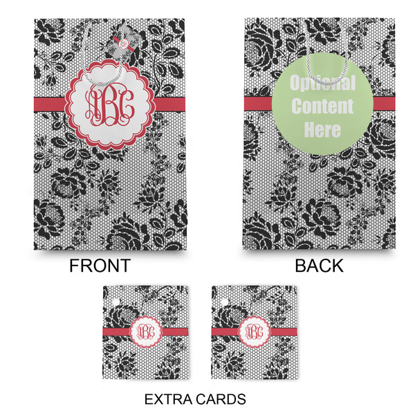 Black Lace Large Gift Bag - Approval