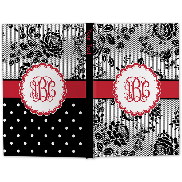 Black Lace Large Hard Cover Journal - Apvl