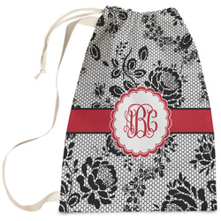 Black Lace Laundry Bag (Personalized)