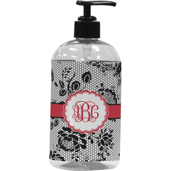 Custom Black Lace Plastic Soap / Lotion Dispenser (Personalized)