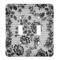 Black Lace Light Switch Cover (2 Toggle Plate)