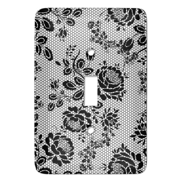 Custom Black Lace Light Switch Cover
