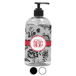 Black Lace Plastic Soap / Lotion Dispenser (Personalized)