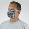 Black Lace Mask - Quarter View on Guy