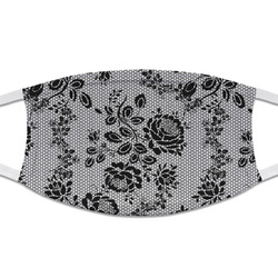 Black Lace Cloth Face Mask (T-Shirt Fabric)