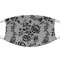 Black Lace Cloth Face Mask (T-Shirt Fabric)