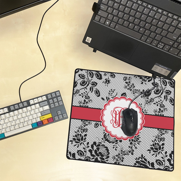 Black Lace Medium Gaming Mats - LIFESTYLE