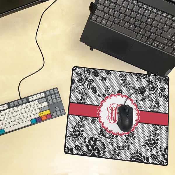 Black Lace Medium Gaming Mats - LIFESTYLE