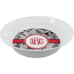 Black Lace Melamine Bowl (Personalized)