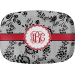 Black Lace Melamine Platter (Personalized)