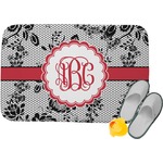 Black Lace Memory Foam Bath Mat - 24"x17" (Personalized)