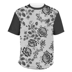 Black Lace Men's Crew T-Shirt