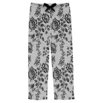 Black Lace Mens Pajama Pants - XL