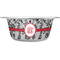 Black Lace Stainless Steel Dog Bowl (Personalized)