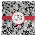 Black Lace Microfiber Dish Towel (Personalized)