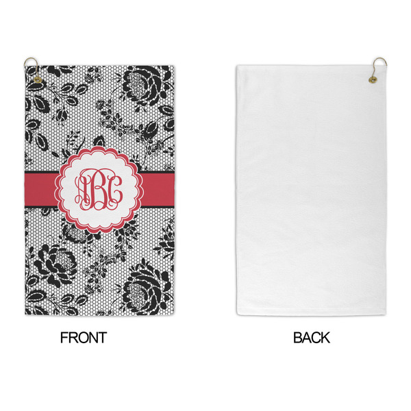 Black Lace Microfiber Golf Towels - APPROVAL