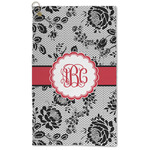 Black Lace Microfiber Golf Towel (Personalized)
