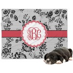 Black Lace Dog Blanket - Regular (Personalized)