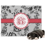 Black Lace Dog Blanket (Personalized)