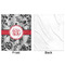 Black Lace Minky Blanket - 50"x60" - Single Sided - Front & Back