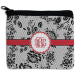 Black Lace Rectangular Coin Purse (Personalized)