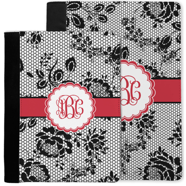 Black Lace Notebook Padfolio - MAIN