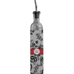 Black Lace Oil Dispenser Bottle (Personalized)