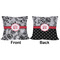 Black Lace Outdoor Pillow - 16x16