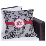 Black Lace Outdoor Pillow - 20" (Personalized)