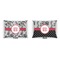 Black Lace  Outdoor Rectangular Throw Pillow (Front and Back)