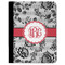 Black Lace Padfolio Clipboards - Large - FRONT