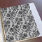 Black Lace Page Dividers - Set of 5 - In Context