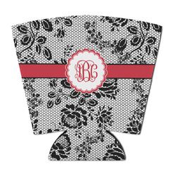 Black Lace Party Cup Sleeve - with Bottom (Personalized)