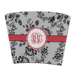 Black Lace Party Cup Sleeve - without bottom (Personalized)