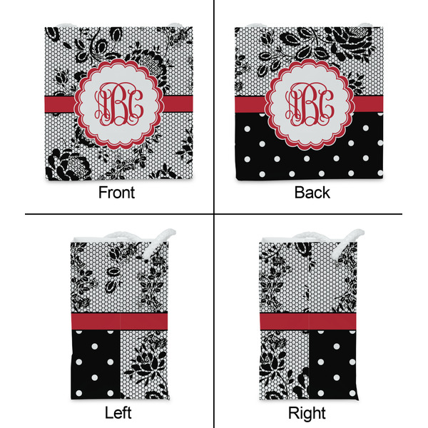 Black Lace Party Favor Gift Bag - Gloss - Approval