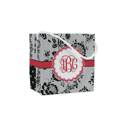 Black Lace Party Favor Gift Bags - Matte (Personalized)